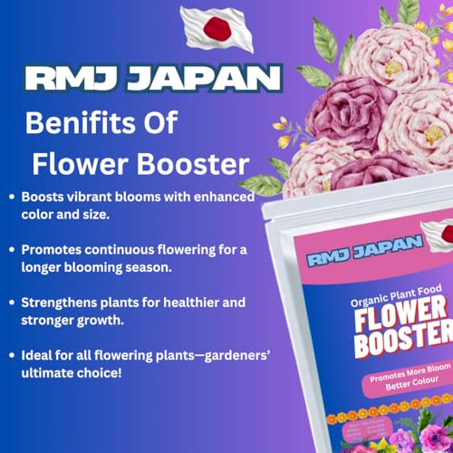 Organic Flower Booster - Promotes Vibrant Blooms, Continuous Flowering, and Healthy Plant Growth - Fit for All Flowering Plants (3 Pcs) - Dashmesh Pesticides