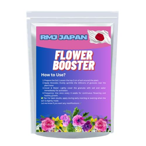 Organic Flower Booster - Promotes Vibrant Blooms, Continuous Flowering, and Healthy Plant Growth - Fit for All Flowering Plants (3 Pcs) - Dashmesh Pesticides